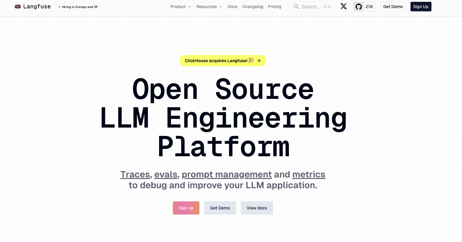 Langfuse prompt playground